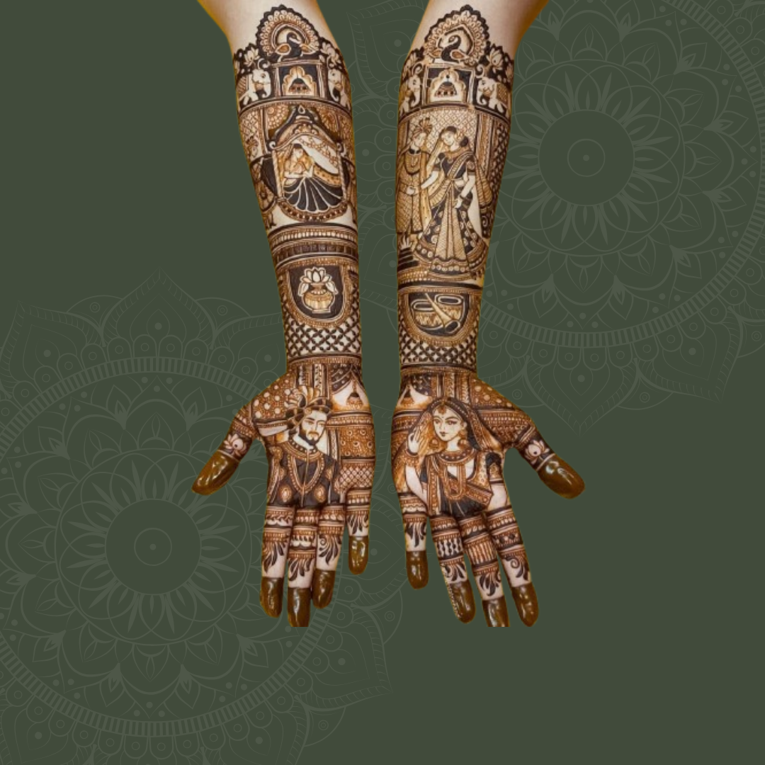 Elaborate Rajasthani Bridal Design